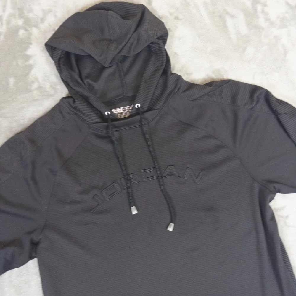 Jordan Training Hoodie Mens Large Black Long Sleeve Shirt Athletic Gym Pullover
